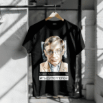 футболка Стивен Хокинг цет черный